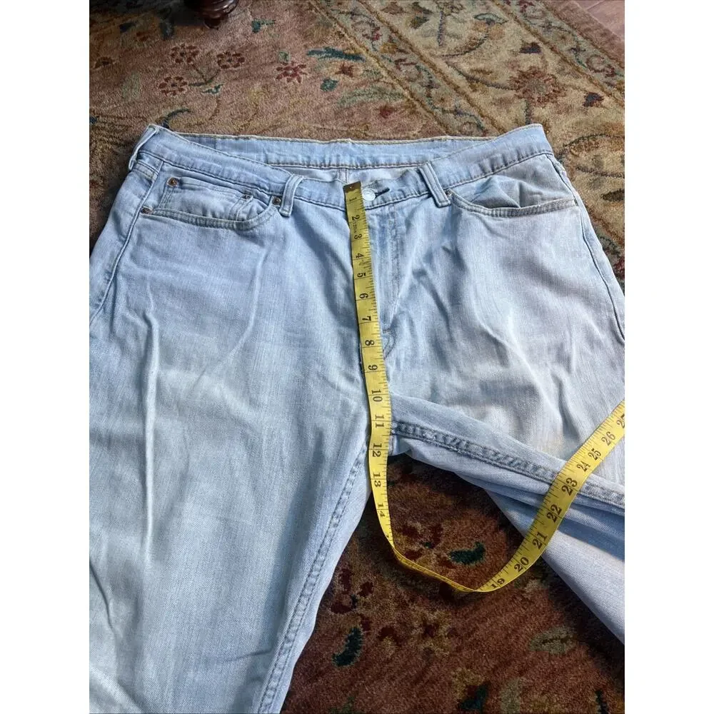Levi’s 511 Light Wash Straight Leg Blue Jeans Americana Classic Streetwear 38x32